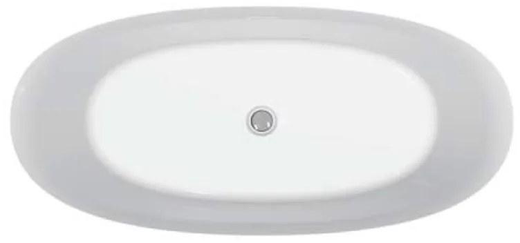 Cada freestanding Florida Aura Slim 170 ovala cu instalatie completa alb