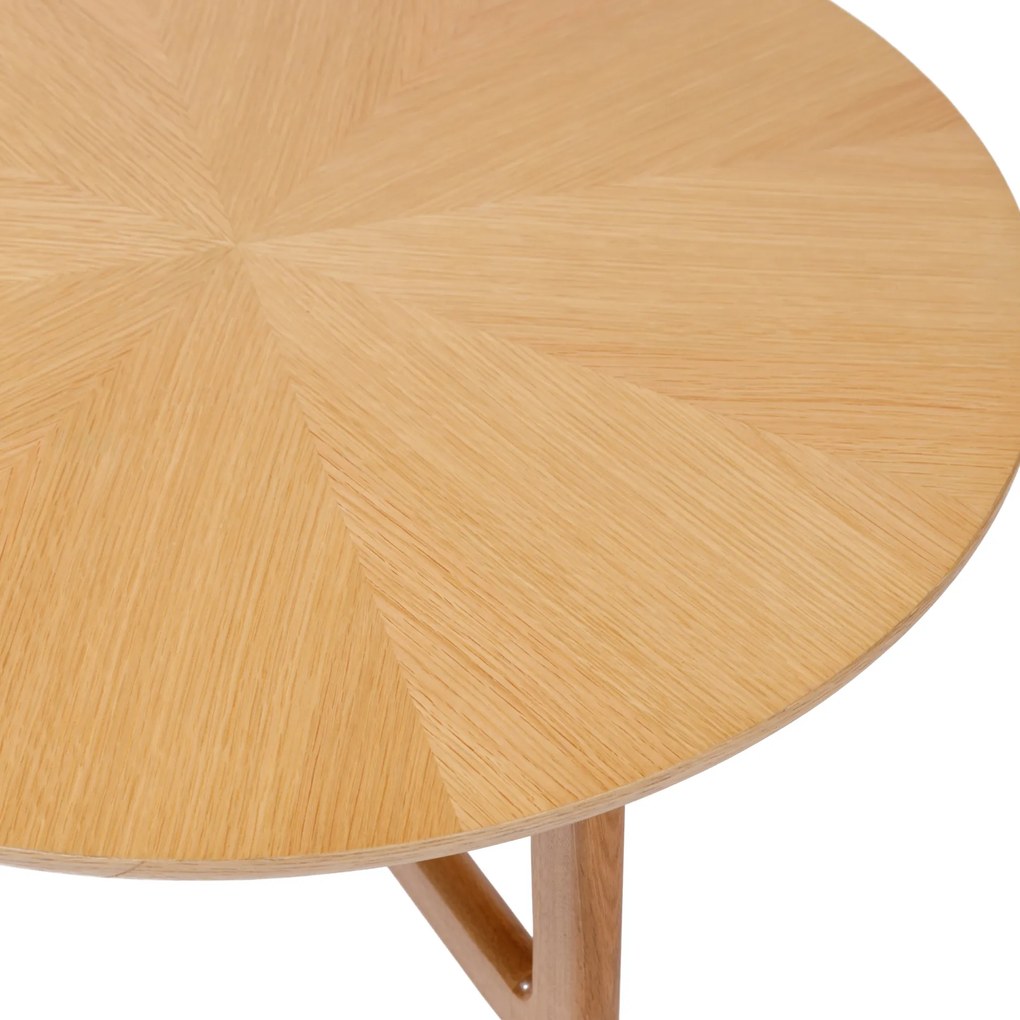 MAZZONI EXPORT BELLUNO Frasin Natural - MĂSUȚĂ DE CAFEA DIN LEMN Ø65 cm ROTUNDĂ MODERN CLASSIC