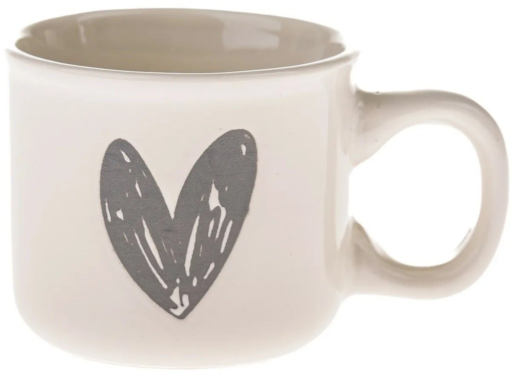 Set de 6 căni ceramice Iniioară I, 90 ml, gri