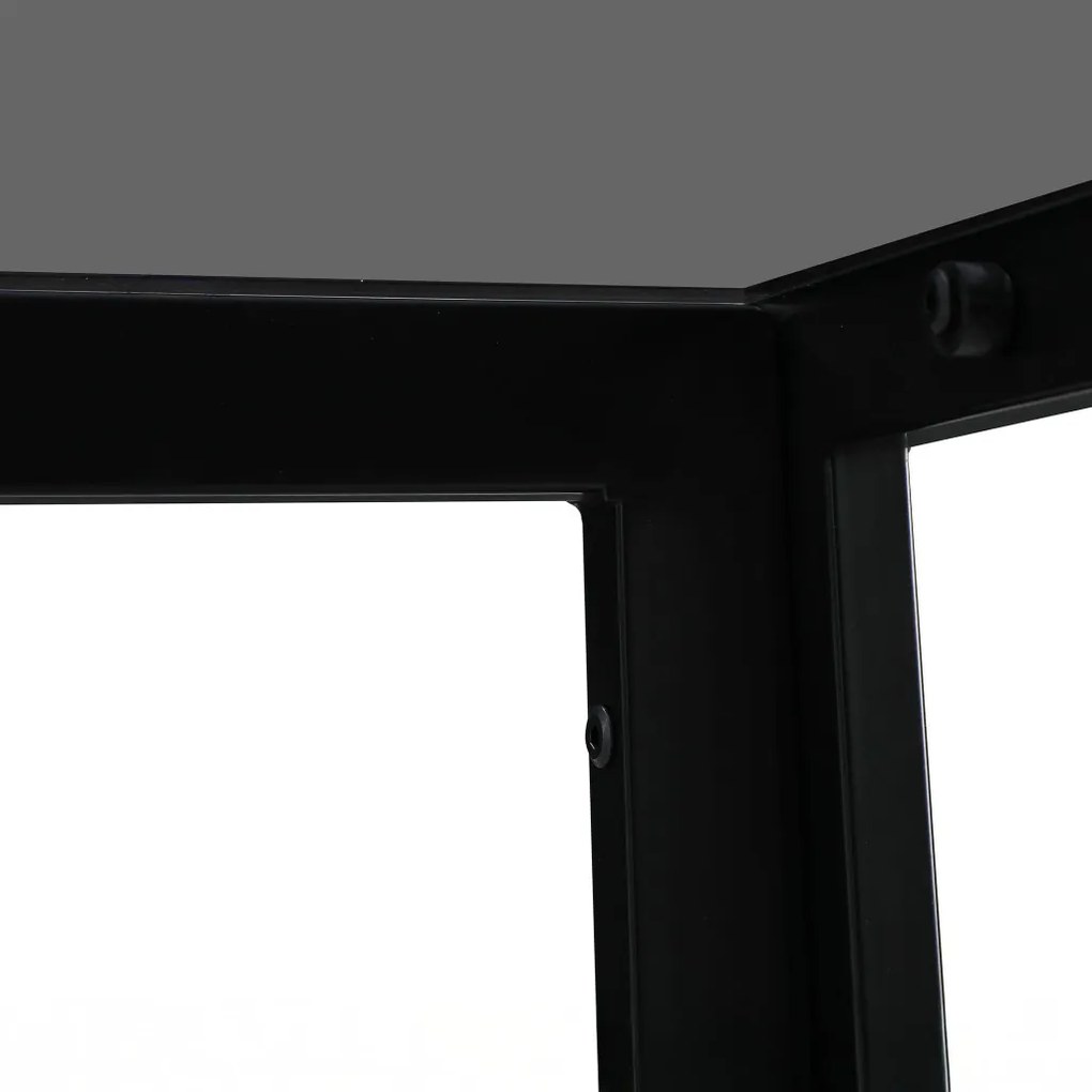 Treva 4+1 set de sufragerie negru-gri