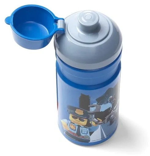 Sticlă de apă pentru copii LEGO® City, 390 ml, albastru