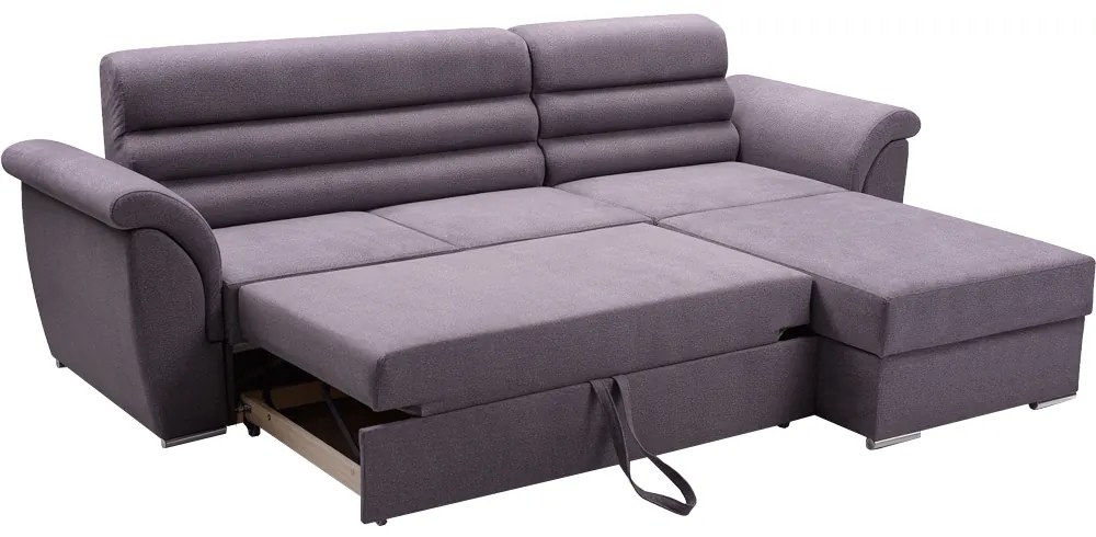 Set de canapea, ţesătură Queens gri închis, dreapta, FABO