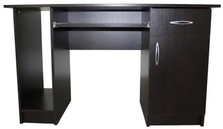 Birou Nero cu 1 usa si 1 sertar, Wenge, 120 x 74 x 60 cm