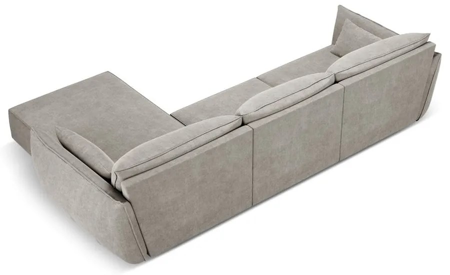 Colțar gri deschis (pe partea dreaptă) Vanda – Mazzini Sofas