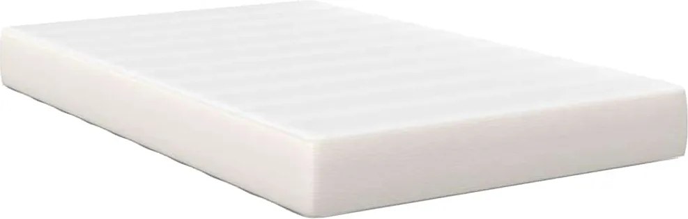 vidaXL Saltea de pat cu saltea Crem 120 x 190 cm țesătură