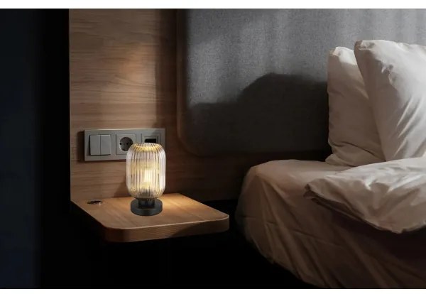 Lampă de masă Globo 15469TS NORMY 1xE27/40W/230V gri