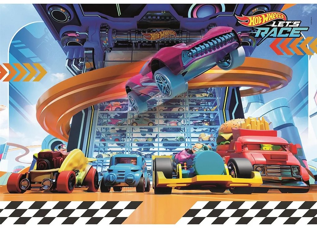 Hot Wheels Mid-air Puzzle Clementoni de 104 piese