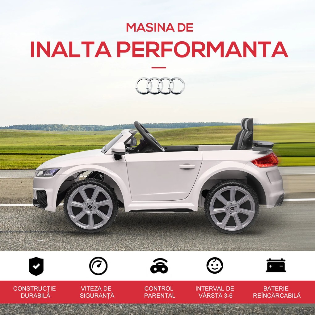 HOMCOM Masina Electrica pentru Copii AUDI TT, Auto Electrica