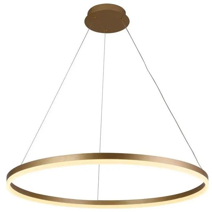 Lustră LED dimabilă pe cablu Brilagi CIRCLE LED/55W/230V 3000-6500K auriu + telecomandă