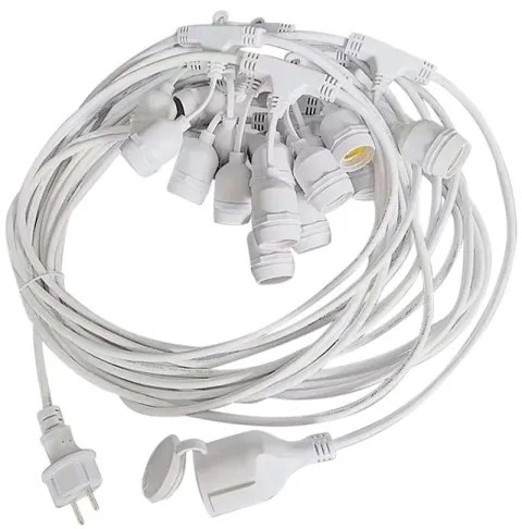 Ghirlandă luminoasă de exterior STRING, 15 x soclu E27, 40 W pe bec (max.), 230 V, 15 m, IP65
