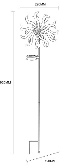 Globo 36573 - Decorațiune solară LED 0,06W 3,2V IP44
