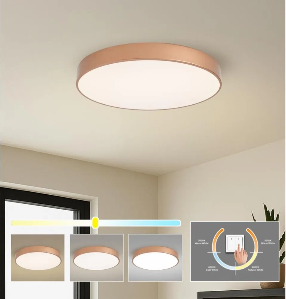 Brilagi - Plafonieră LED POOL LED/60W/230V 3000/4000/6000K Ø 60 cm bronz
