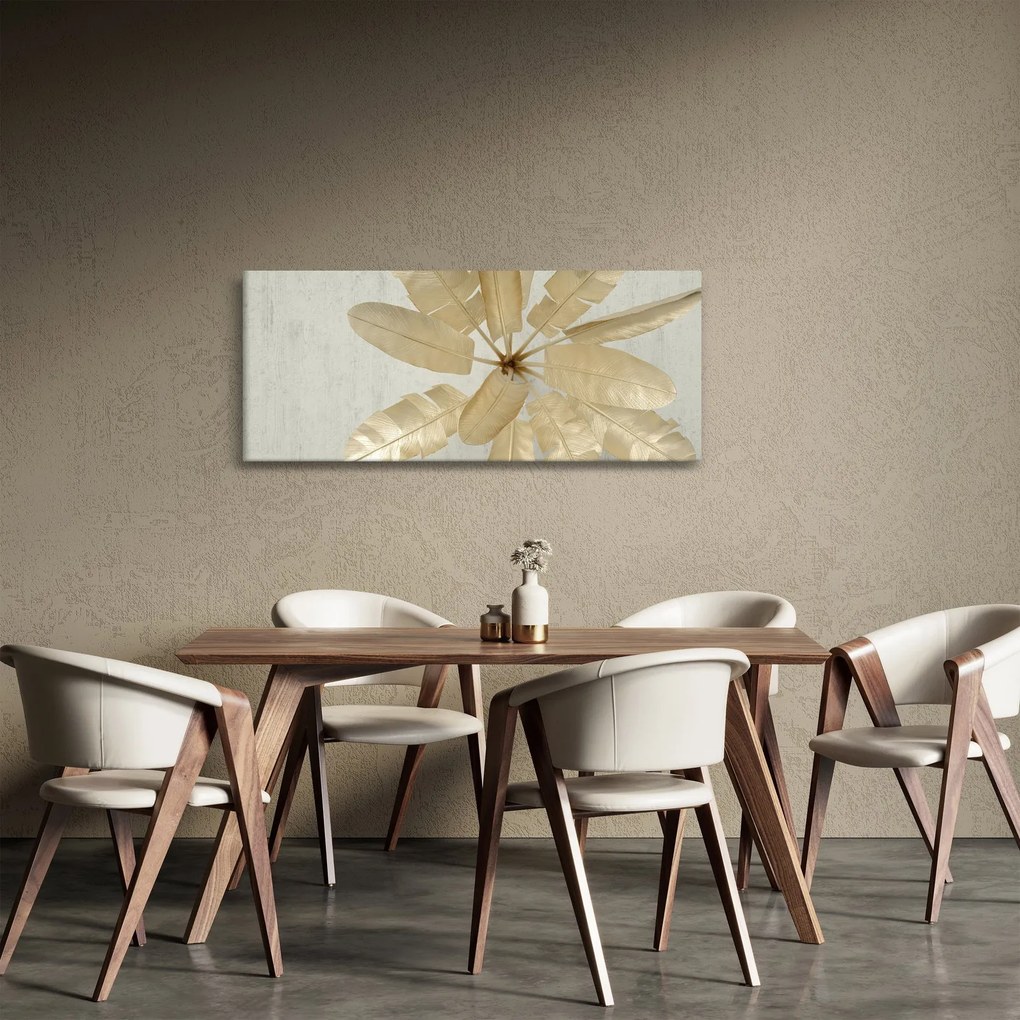 Tablou cu pene da găscă (120x50 cm)