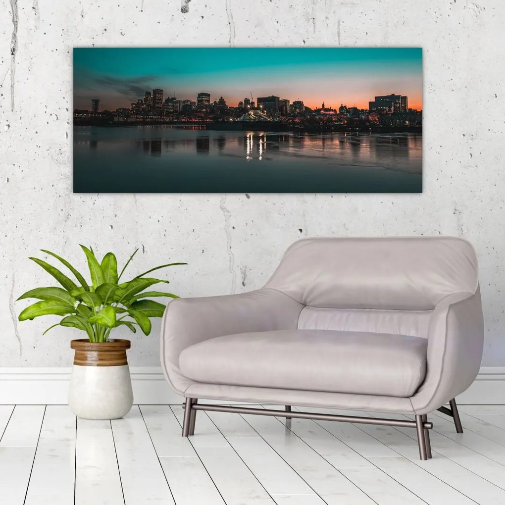 Tablou cu oraș mare (120x50 cm)