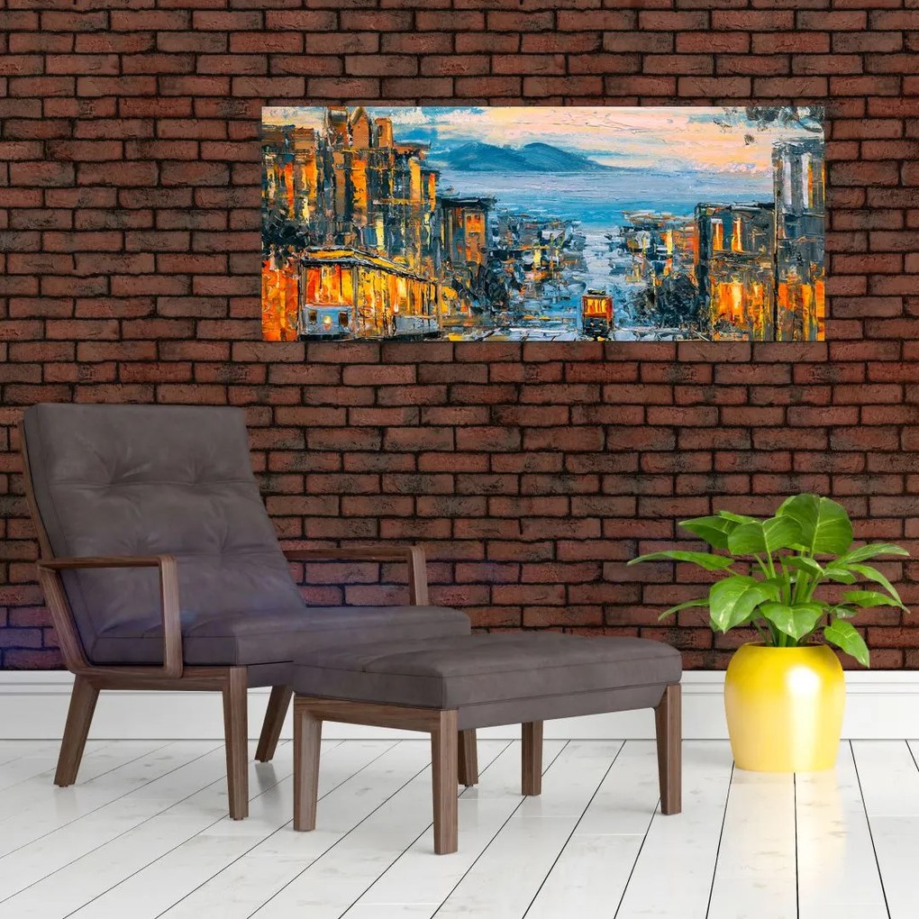 Tablou - Telecabină, San Francisco (120x50 cm)