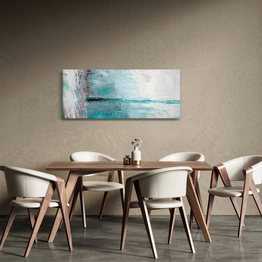 Tablou - pictură abstractă în ulei (120x50 cm)