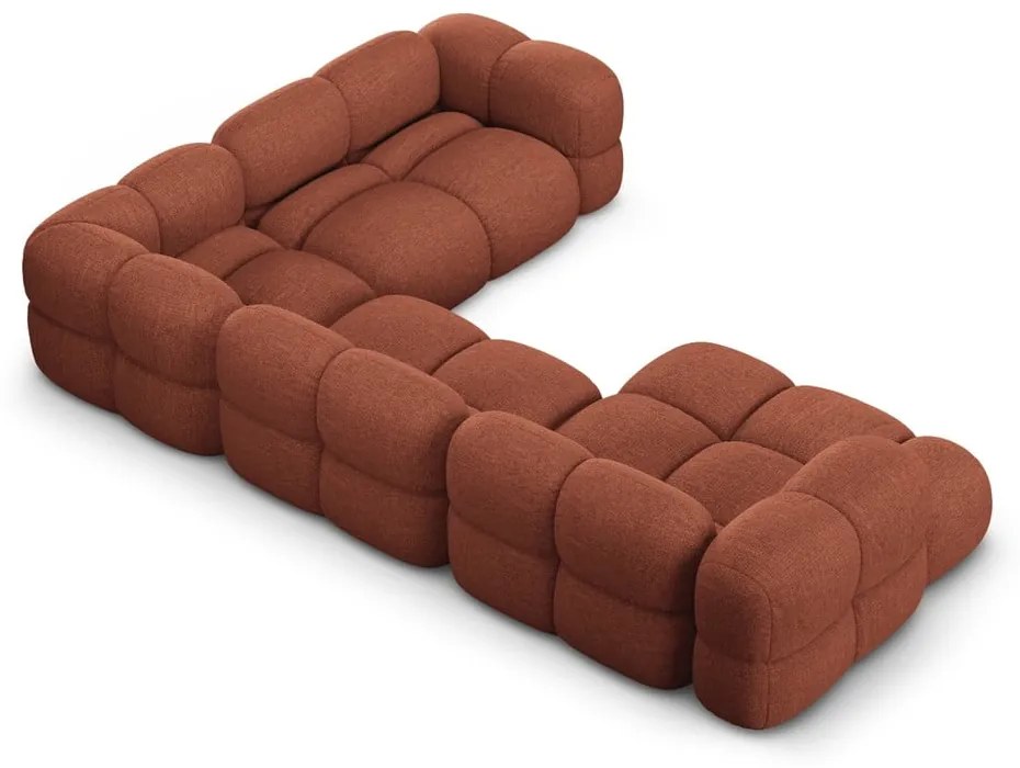 Colțar cărămiziu (cu colț pe partea dreaptă/în formă de "U") Loretto – Cosmopolitan Design