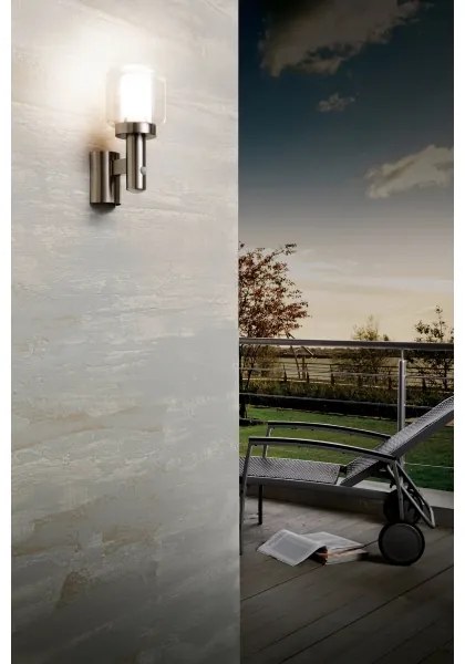 Eglo 95017 - Corp de iluminat perete exterior cu senzor POLIENTO 1xE27/40W