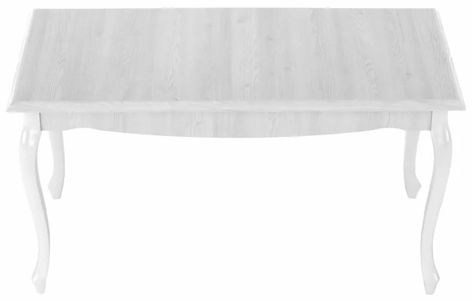 Masa dining DA19, pin alb, 146x76 cm, VILAR