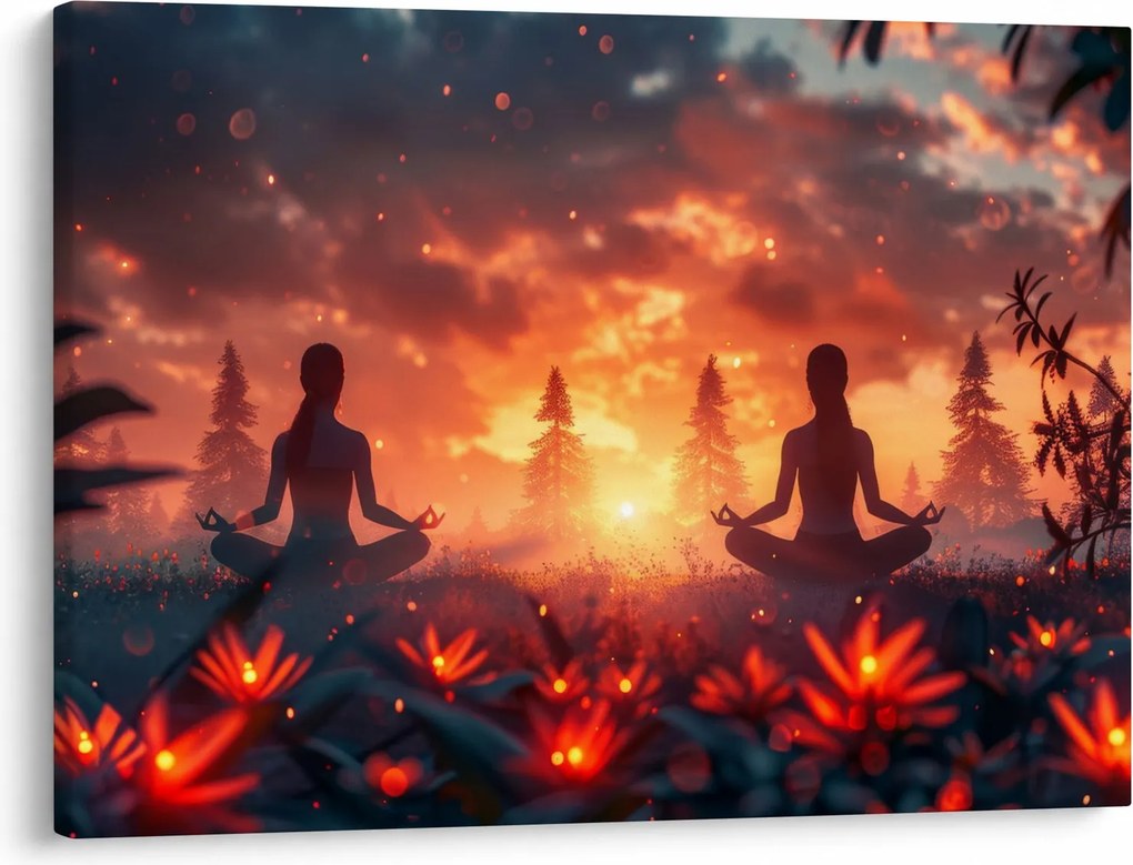 Tablou - Yoga în natură (70x50 cm)