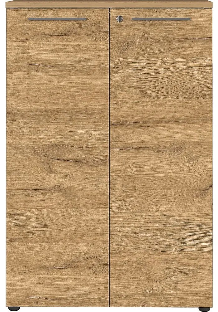 Dulap gri antracit cu aspect de lemn de stejar 80x120 cm Agenda – Germania