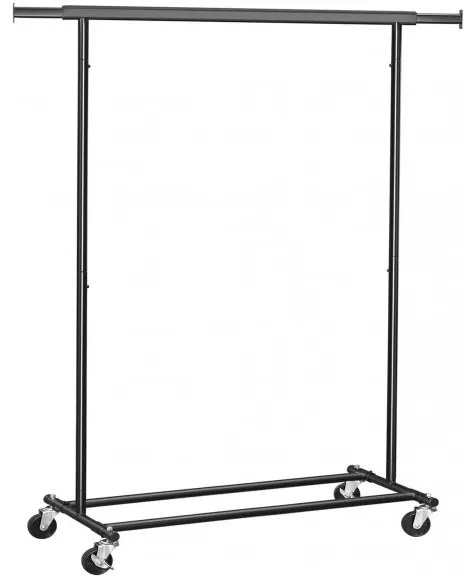 Suport mobil cu roti Black 3, (92-132) x 45.4 x 160 cm