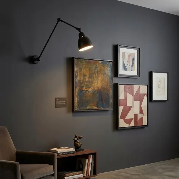 Brilagi - Lampă de perete QUILL 1xE27/40W/230V 83 cm neagră