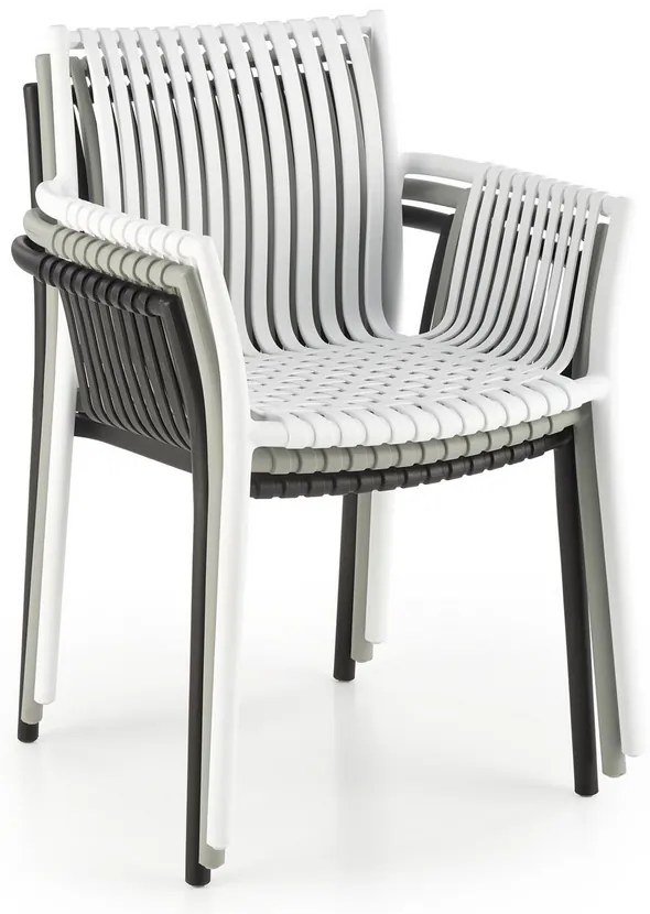 Scaun de bucaterie Lamar, alb
