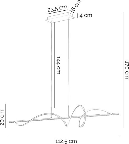 Lustră LED pe cablu ONLI TWIST LED/30W/230V 4000K negru