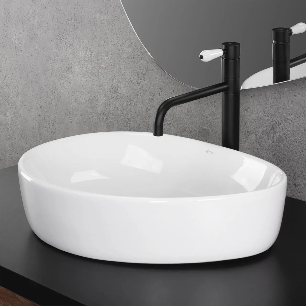 Lavoar Vanila alb L51 cm