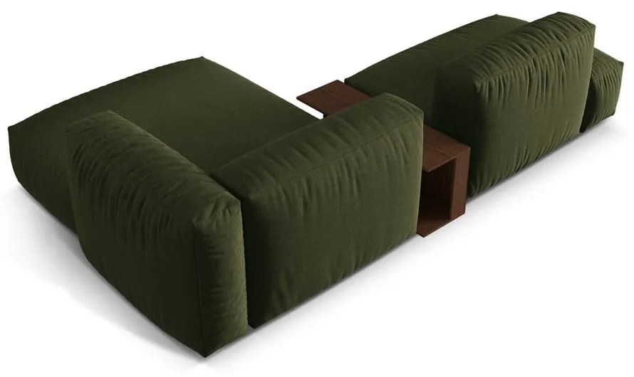 Colțar modular verde (cu colț pe partea dreaptă) Martina – Micadoni Home