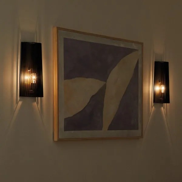 Quintiesse QN-LINARA1-BK - Aplică de perete LINARA 1xE27/60W/230V negru/auriu