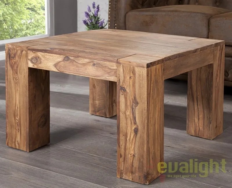 Masuta Living din lemn de trandafir Sheesham Makassar 60cm