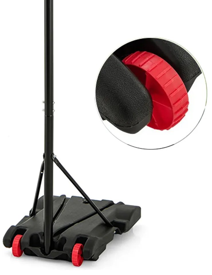 Panou de baschet cu înălțime reglabilă, transparent