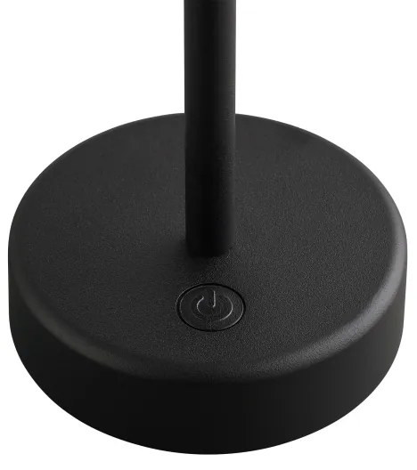 Nordlux - Lampă de birou LED încărcabilă dimabilă ELLEN LED/2,8W/3,7V IP44 negru