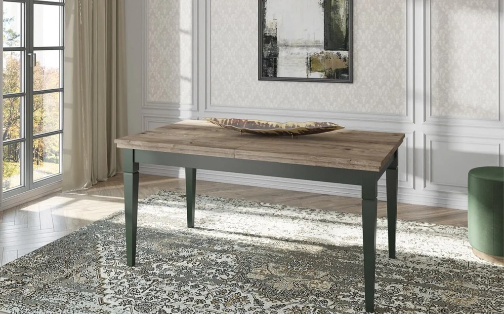 Masă lemn masiv Extensibilă Jardon 160/200/ Grafit, 240 × 90 × 79 cm