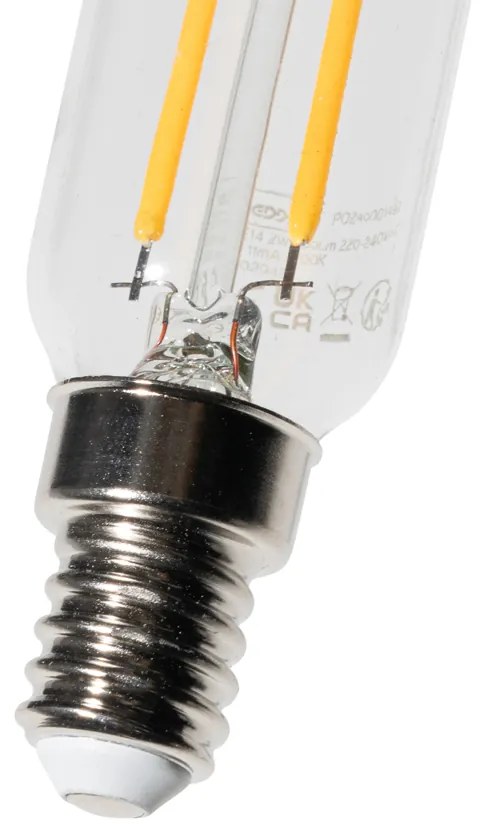 Set van 5 E14 dimbare LED lampen T26 koelkast 2W 200 lm 2700K