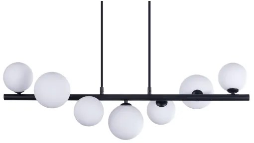 Lustră pe cablu SYBILLA 7xG9/25W/230V neagră Azzardo AZ4406