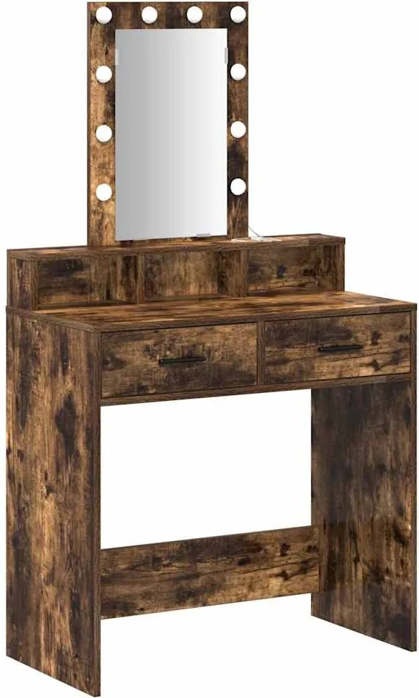 vidaXL Masă de Machiaj cu sertar Maro 79 x 41 x 140 cm Lemn compozit