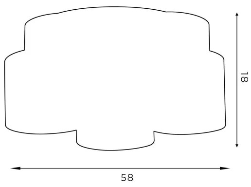 Lustră aplicată ARDEN 5xE27/60W/230V verde/aurie