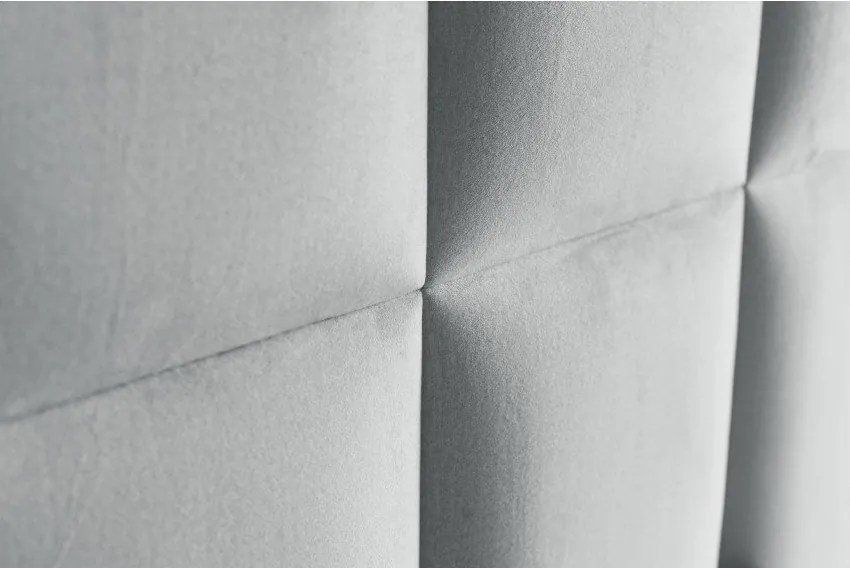 Pat boxspring gri deschis cu spațiu de depozitare 140x200 cm Flip – Ropez