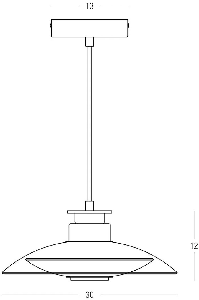 Lustra Suspendata LED, Ambientala, Sticla Transparenta, 10W, ZB-25141