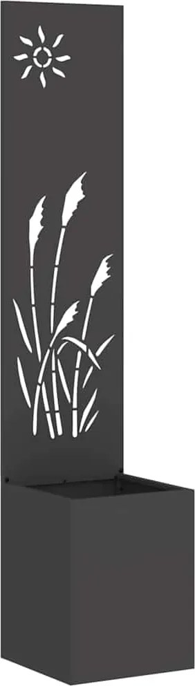 vidaXL Ecran de intimitate pentru grădină Traforaj Negru 32 x 140 cm