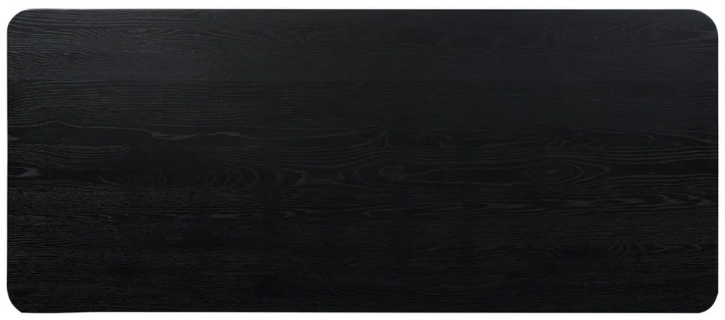 Masa living din lemn masiv din stejar - nevada (negru/nuc/stejar alb) 220x90x74