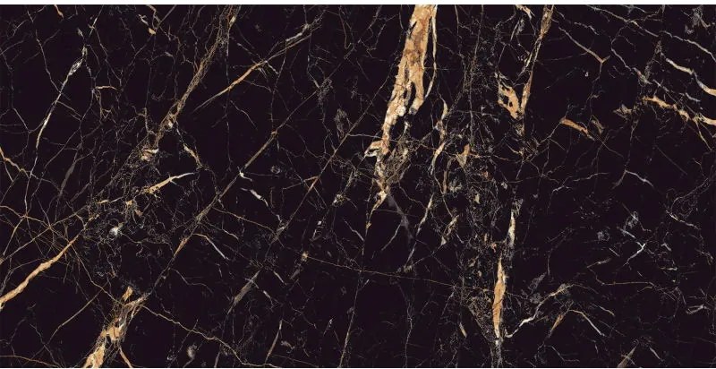 Mexen Python Gold gres glazurat rectificat. G1, plăci de pardoseală și perete 120 x 60 cm, luciu ridicat - TL212-120-060-00