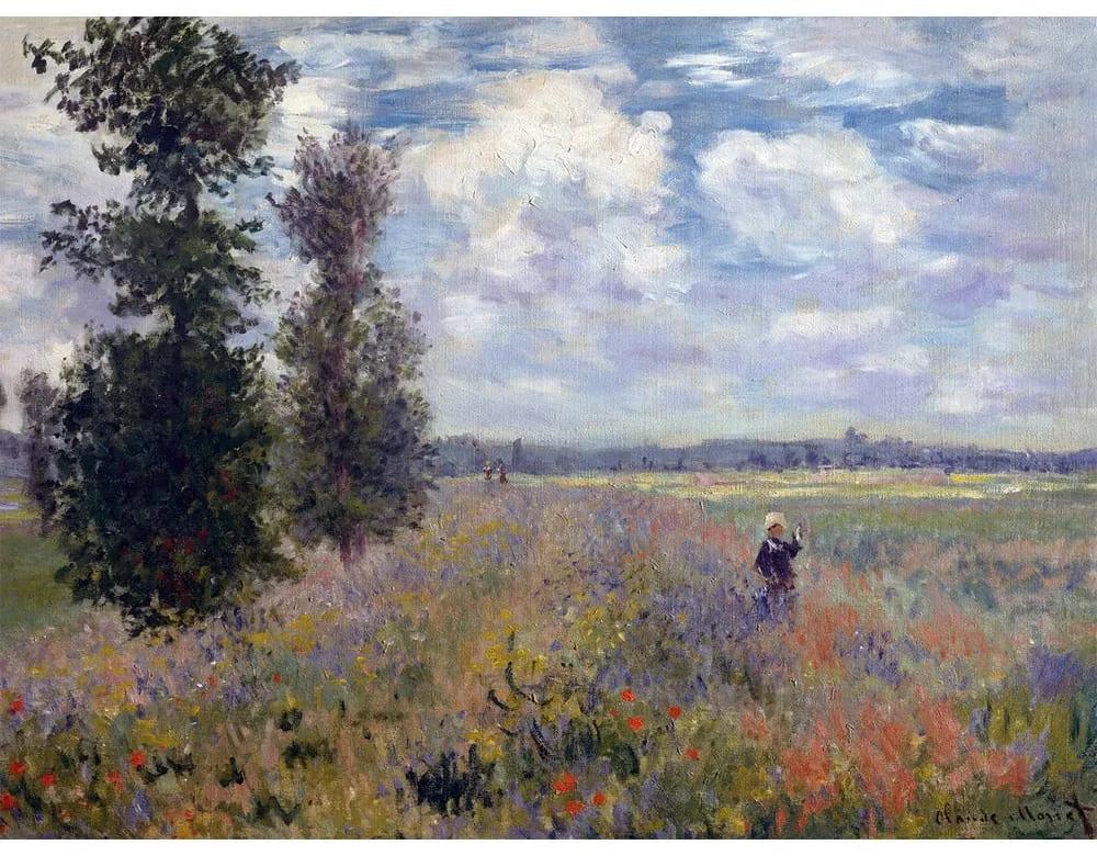 Reproducere tablou Claude Monet - Poppy Fields near Argenteuil, 40x30 cm
