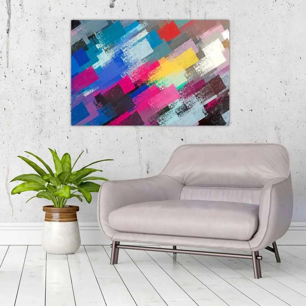 Tablou - Dungi colorate cu pensula (90x60 cm)