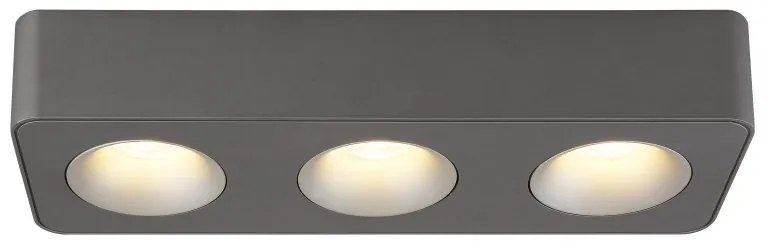 Spot LED aplicat aluminiu gri HANGARAU 3