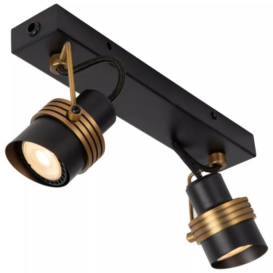 Spot Lucide 34944/02/30 TUNDRAN 2xGU10/5W/230V negru