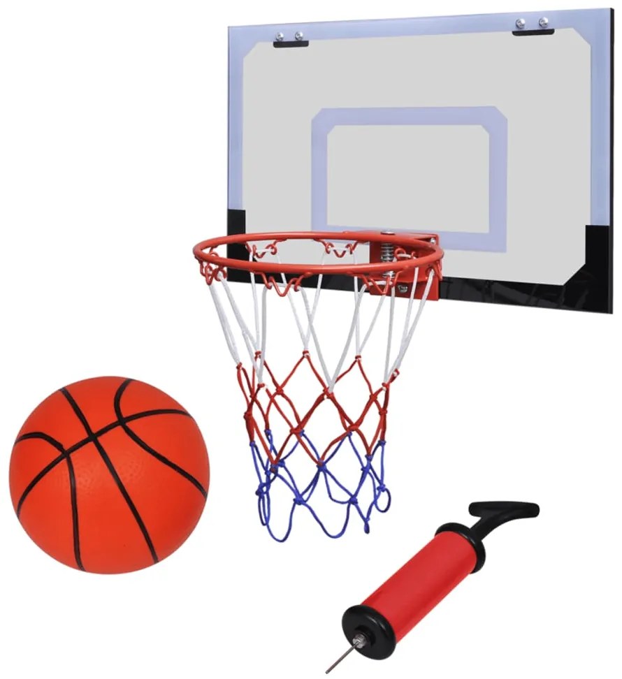 Set coș de baschet indoor cu minge și pompă